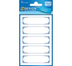 Z-Design Etiquettes de ménage 'cadre bleu'