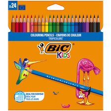 BIC KIDS Crayons de couleur Tropicolors, étui en carton