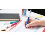 BIC Stylo à bille rétractable 4 Colours Grip, épaisseur du
