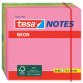 Blok zelfklevende notes neon kleuren 75 x 75 mm