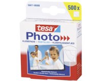 Fotoplakkers, wit, dubbelzijdig klevend