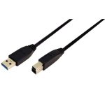 Câble USB 3.0, USB-A - USB-B mâle, 3 m, noir