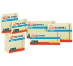 Bloc standard adhésif Office Notes, 125 x 75 mm, jaune