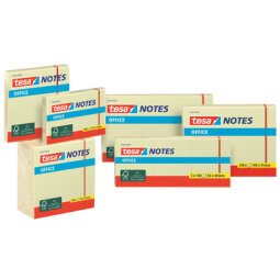 Blok standaard kleefnotes Office Notes 75 x 75 mm geel