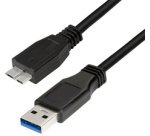 Câble USB 3.0, USB A - micro USB B mâle, 1 m