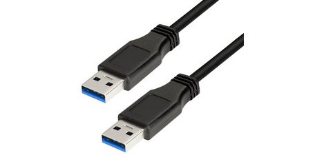 Câble USB 3.0, USB-A - USB-A mâle, 1 m, noir