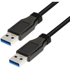 Câble USB 3.0, USB-A - USB-A mâle, 2 m, noir