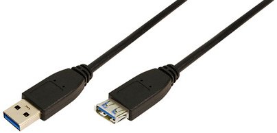 Logilink Rallonge USB 3.0, noir, 2,0 m