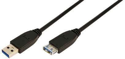 Logilink Rallonge USB 3.0, noir, 1,0 m
