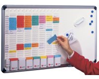 Tableau Blanc avec planning hebdomadaire,