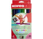 Crayon de couleur 'Kolores JUMBO', étui carton de 24
