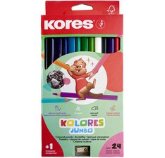 Crayon de couleur 'Kolores JUMBO', étui carton de 24
