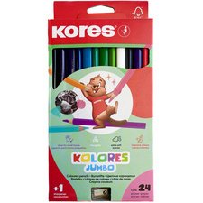 Crayon de couleur 'Kolores JUMBO', étui carton de 24