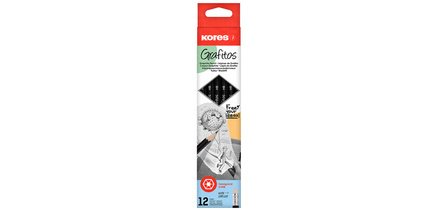 Grafitos pencils, hardness degree: HB, hexagonal