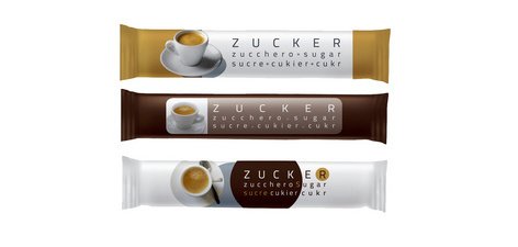 Mini sticks de sucre, dans un carton