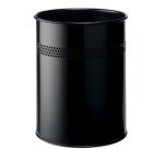 Corbeille à papier METALLIQUE, rond, 15 litres