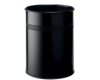 Corbeille à papier METALLIQUE, rond, 15 litres