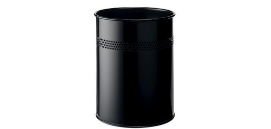 Corbeille à papier METALLIQUE, rond, 15 litres
