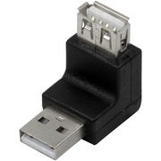 Adaptateur USB 2.0, USB-A mâle- femelle, 270 degrés