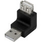 Adaptateur USB 2.0, USB-A mâle- femelle, 270 degrés