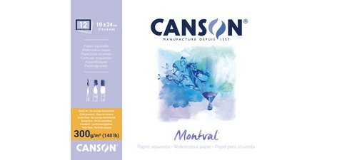 Bloc de papier aquarelle 'Montval', A3, 100 feuilles