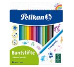 Crayons de couleur standard, étui en carton de 24,