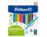 Pelikan kleurpotloden, etui met 24 stuks in geassorteerde kleuren