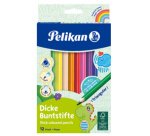 Crayons de couleur épais, étui en carton de 12