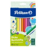 Crayons de couleur épais, étui en carton de 12