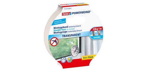 Adhésif double face de montage Powerbond, transparent