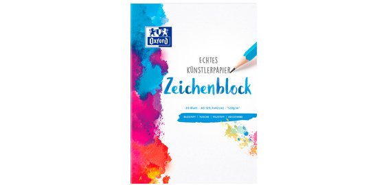 Oxford drawing pad 120 gsm, A3, 20 sheets