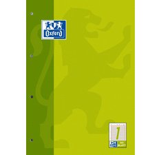 Bloc de travail, A4, 50 pages, linéature 1 ,