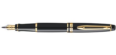 Stylo plume Expert, Laque Noire G.T., tracé: M
