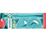Set tracage maped flex kit 3 instruments incassable regle 30cm equerre 60º/21cm rapporteur 180º/12cm assortis aleatoire