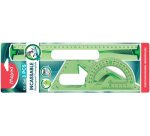 Set tracage maped flex kit 3 instruments incassable regle 30cm equerre 60º/21cm rapporteur 180º/12cm assortis aleatoire