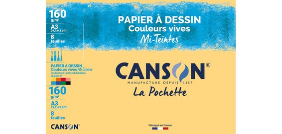 Papier dessin Mi-Teintes, A3