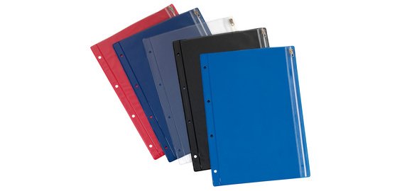 Pochette à fermeture zip, PVC, couleurs