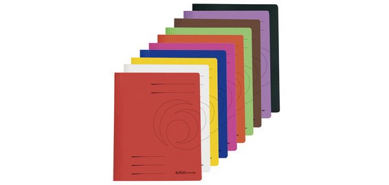 Chemise à lamelle easyorga, A4, carte lustrée, brun