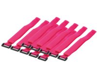 Attache-câbles auto-agrippante, 500 x 20 mm, rose