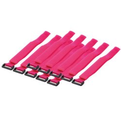 Attache-câbles auto-agrippante, 500 x 20 mm, rose