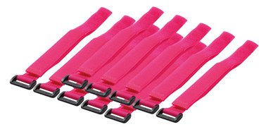 Attache-câbles auto-agrippante, 500 x 20 mm, rose