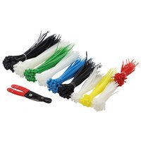 Kit d'attache-câbles, assortis, nylon, contenu: 600