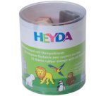 Kit de tampons à motifs 'aminaux de zoo', en boite