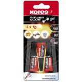 colle instantanée 'PowerGlue' en gel, 3 tubes de 1 g,