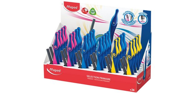 Compas maped kid'z bague ergonomie bi-matière spécial apprentissage pointe sécurité