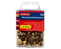 Attaches parisiennes, contenu: 100 pièces, métal