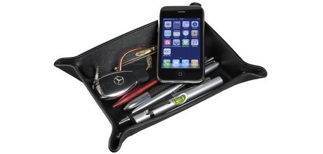 Vide-poches, cuir véritable