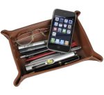 Vide-poches, cuir véritable