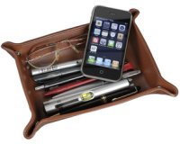 Vide-poches, cuir véritable