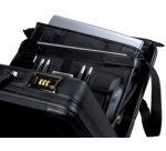 Attaché-case 'MODICA', similicuir / nylon, noir